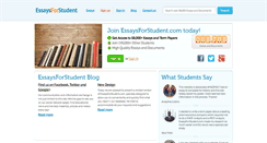 Desktop Screenshot of essaysforstudent.com
