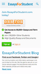 Mobile Screenshot of essaysforstudent.com