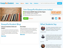 Tablet Screenshot of essaysforstudent.com